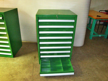Caixas e armários industriais de ferramenta com as 3 - 15 gavetas, verdes