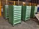 Caixas e armários industriais de ferramenta com as 3 - 15 gavetas, verdes