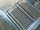 Caixas de empilhamento dobráveis galvanizadas mergulhadas quentes da rede de arame para o transporte