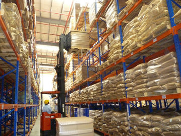 Armazenamento do armazém que arquiva a pálete resistente que submete cremalheiras resistentes contínuas