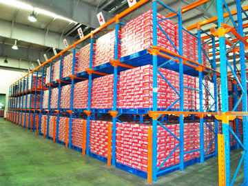 Racking industrial Center da pálete da logística, movimentação no sistema do racking da pálete